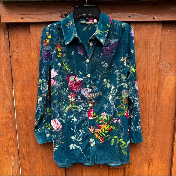Soft Surroundings velvet top - Picture 1 of 6
